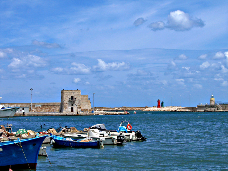 vista acquerellata del porto