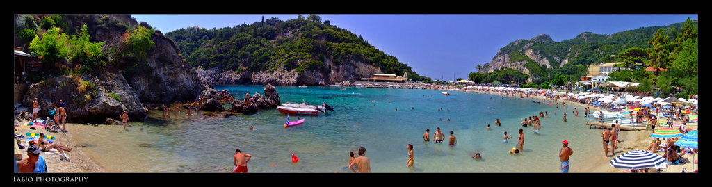 Spiaggia di Palaiokastritsa (Corfu-Grecia)