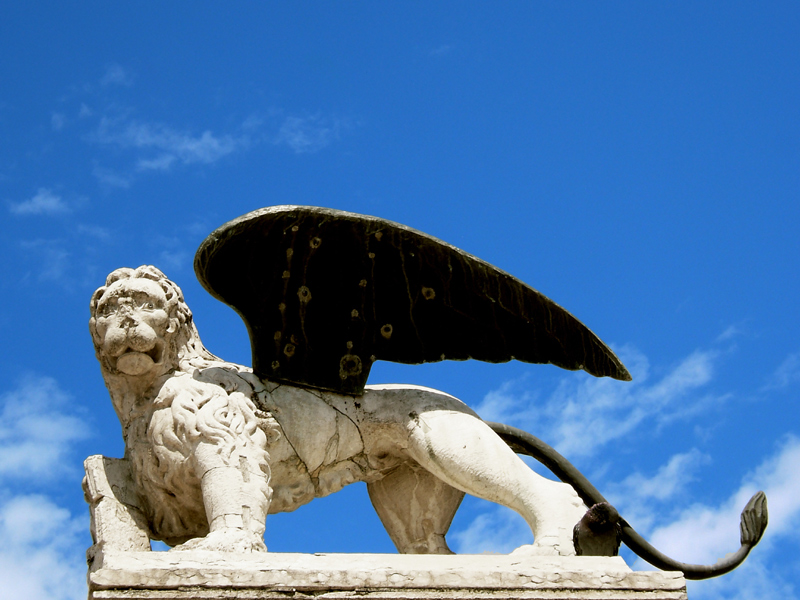 Marostica Leone di Venezia sulla piazza