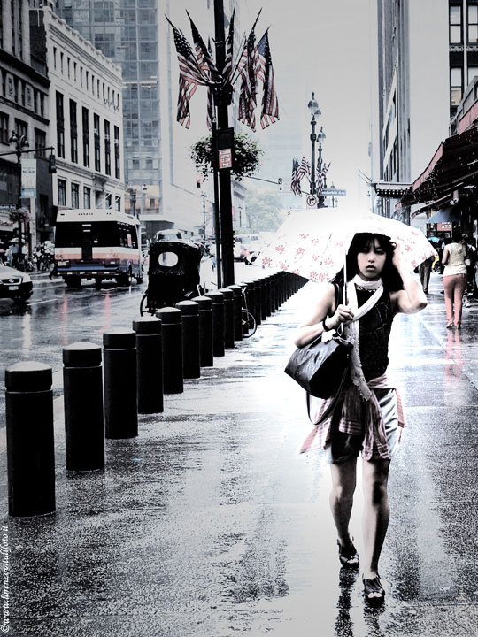 Manhattan in the Rain