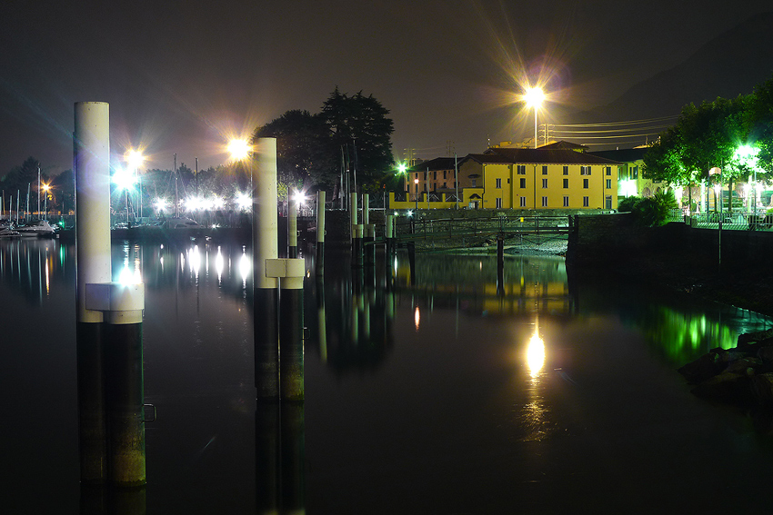 Prospettive Notturne,Colico ,Lago di Como by nignt...