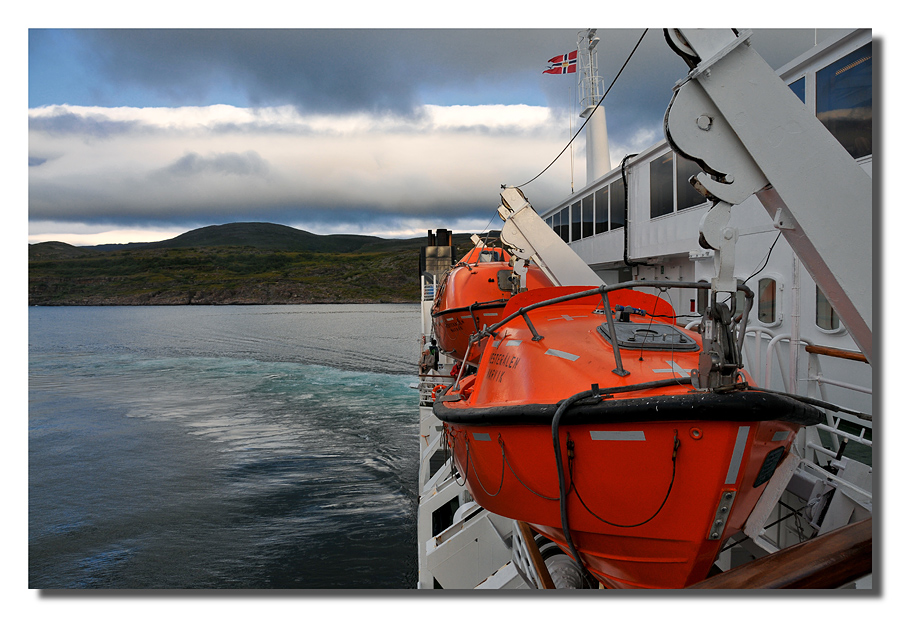 In navigazione verso Capo Nord