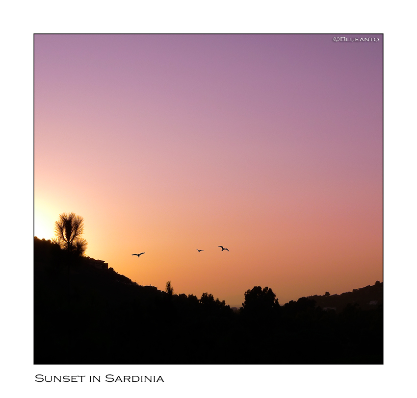 Sunset in Sardinia