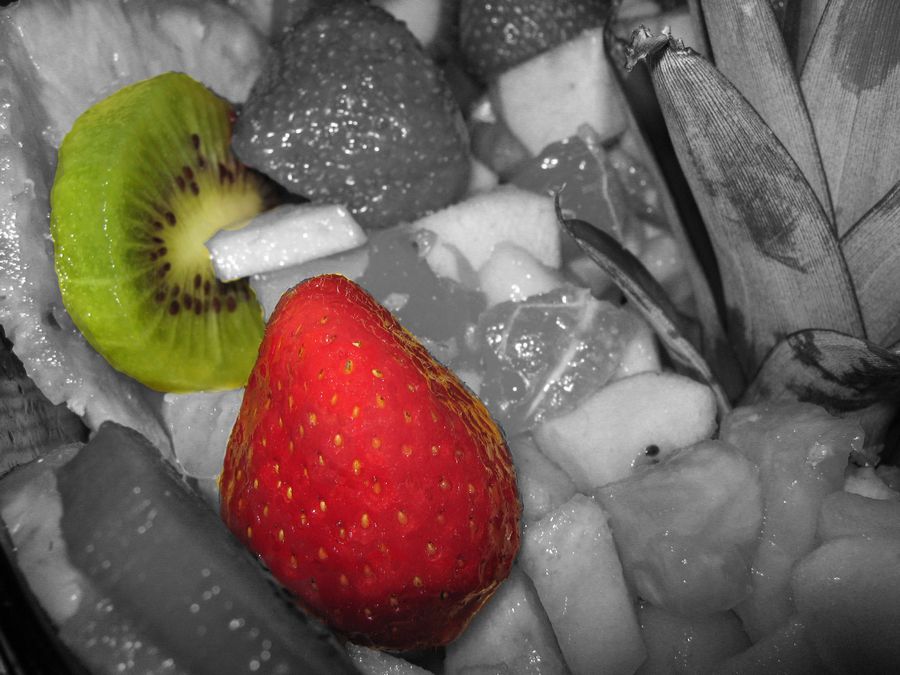 adoro le fragole ed i kiwi...