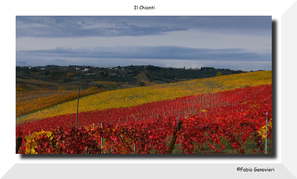 Il chianti sotto la pioggia