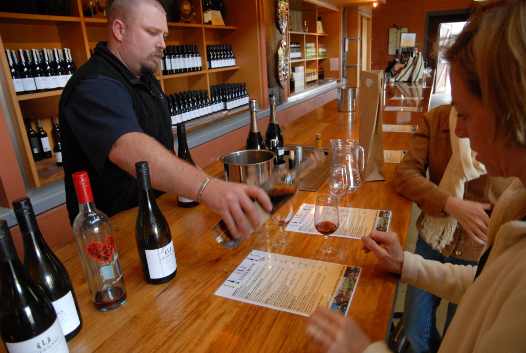 WIne tasting at Lindemans