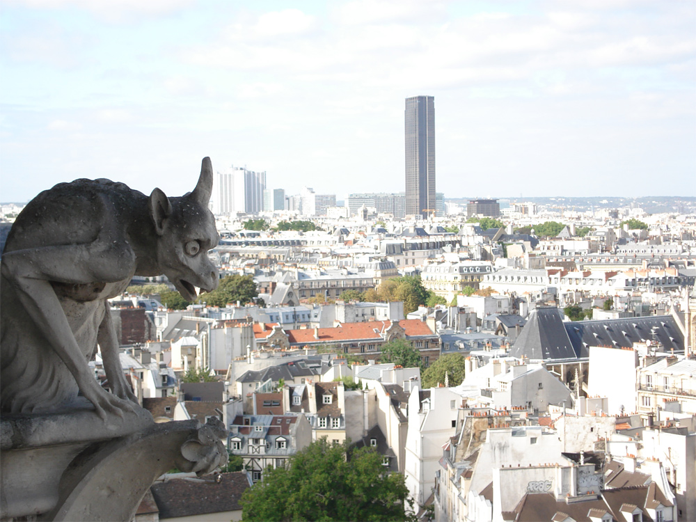 Le gargouille veille sur la ville