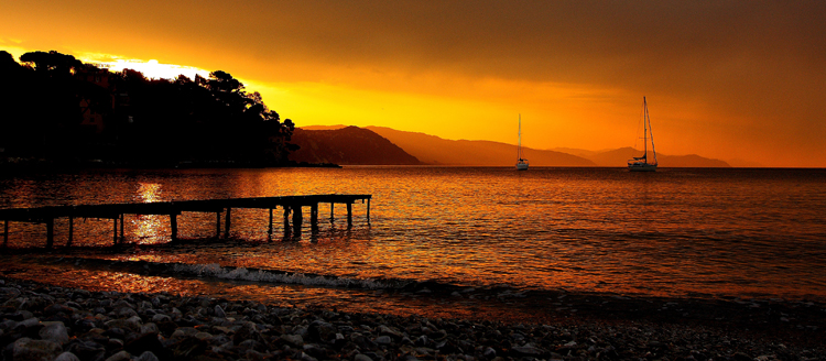 L'alba di Santa Margherita Ligure...