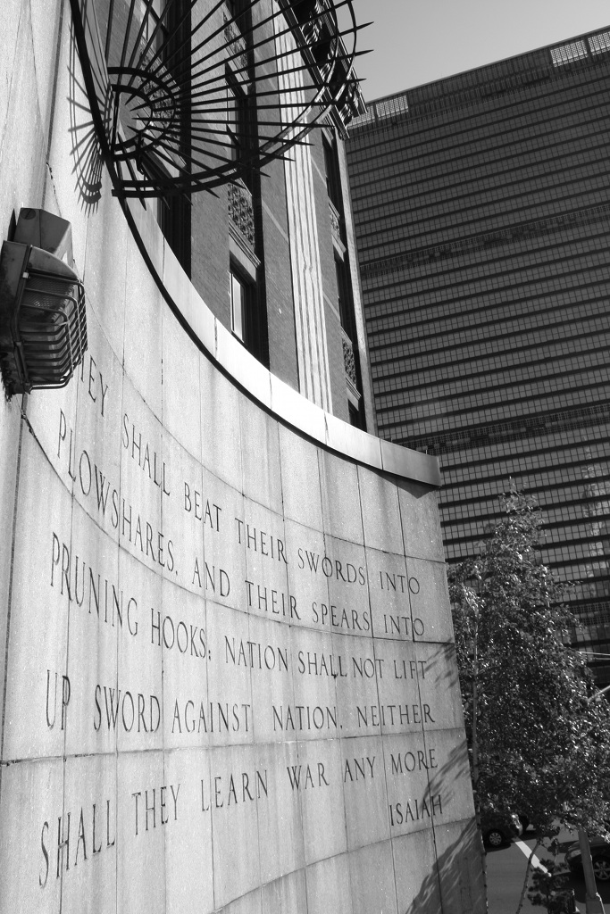 Nation shall not lift up swords against nation