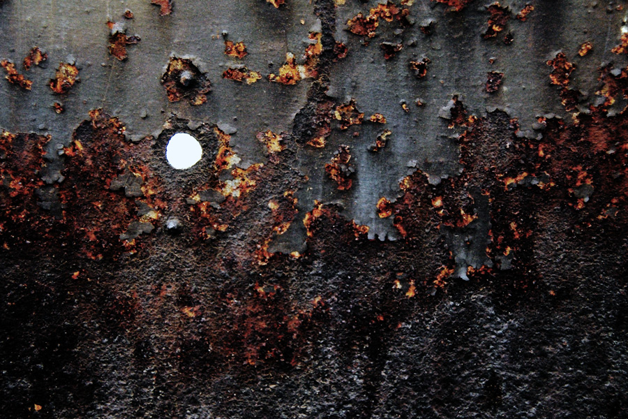 Vecchio cancello arrugginito: dettagli