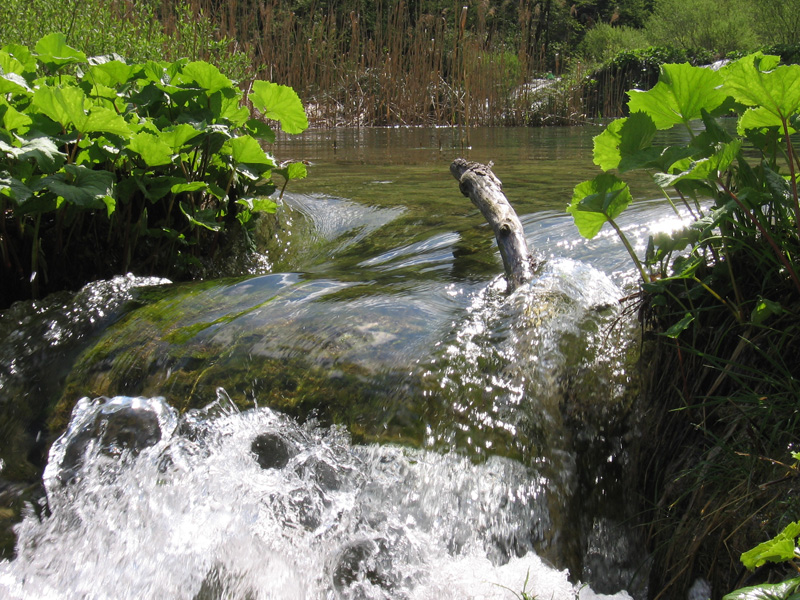 acqua che scivola - laghi di Plitvice