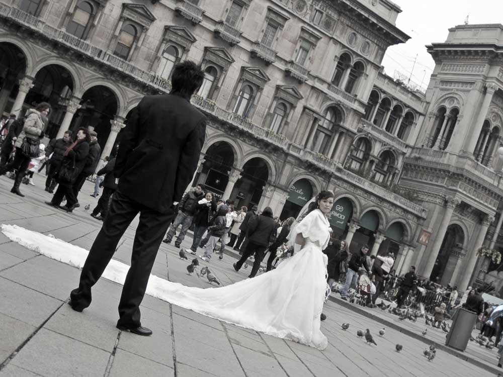 Just Married in Milan