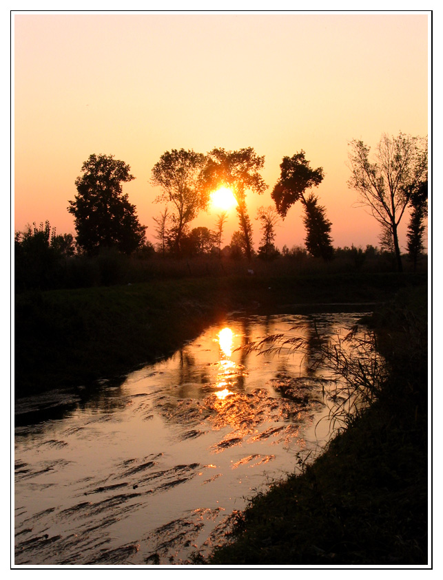 Tramonto in campagna