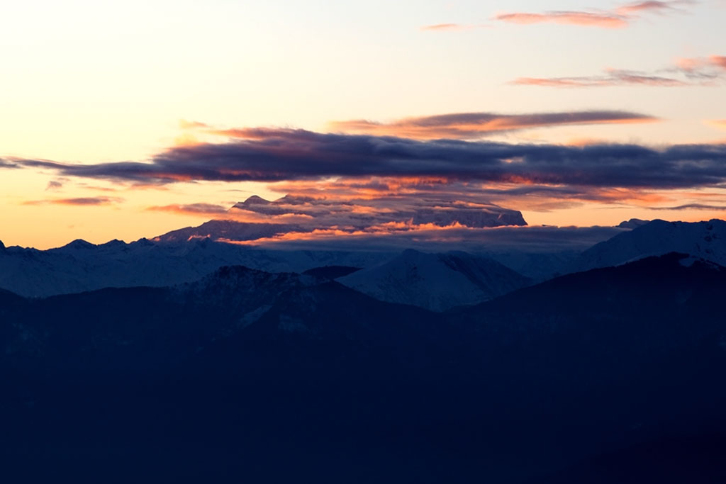il monterosa con il velo