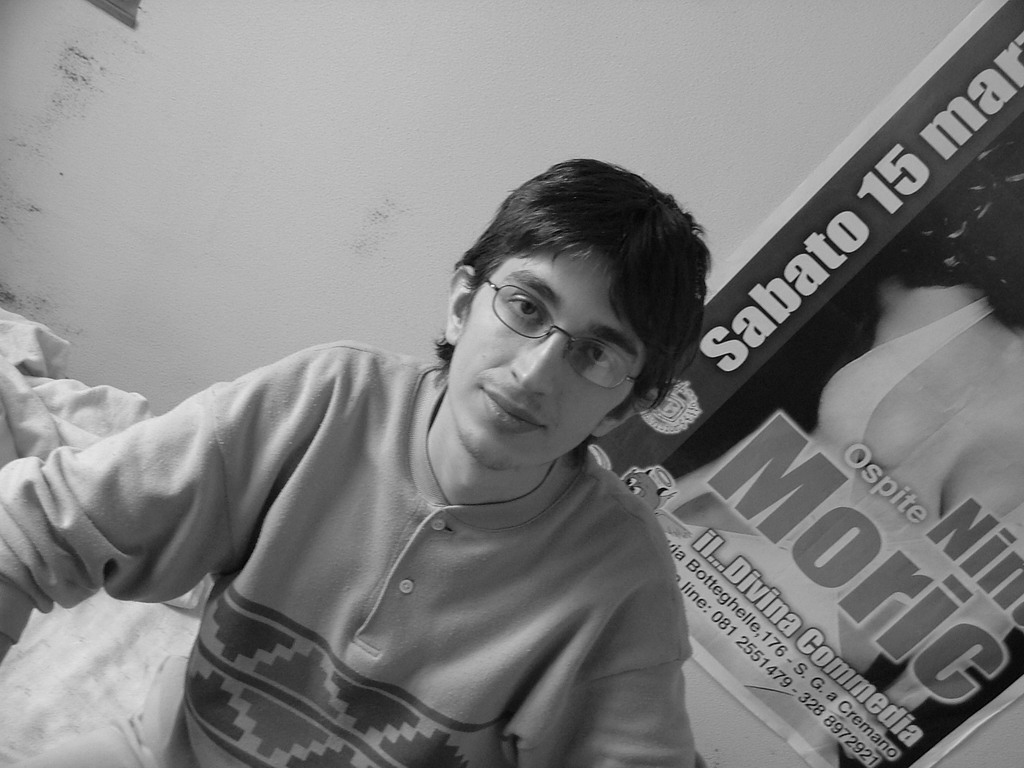 E vai con il bianco e nero...adesso � il turno del mio coinquilino Luigi