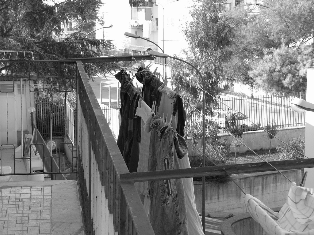 I miei vestiti appena lavati