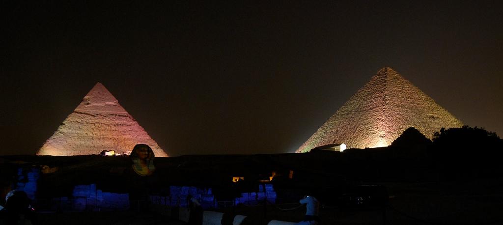 Giza by night