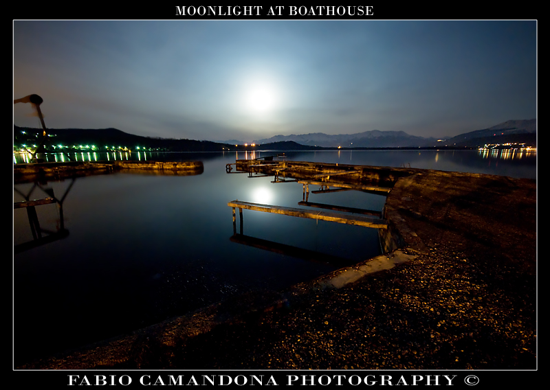 moonlight at boathouse