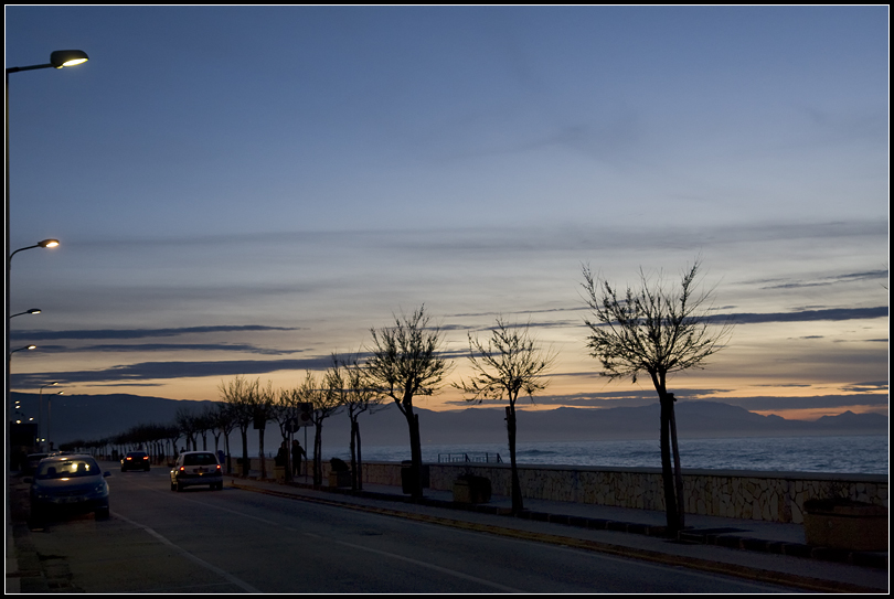 Tramonto al lungomare