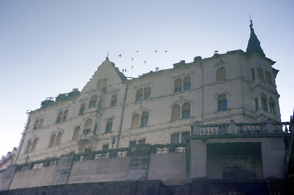 Riflesso nel fiume a Ljubljana