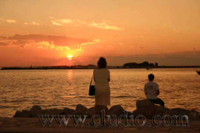 tramonto + gente