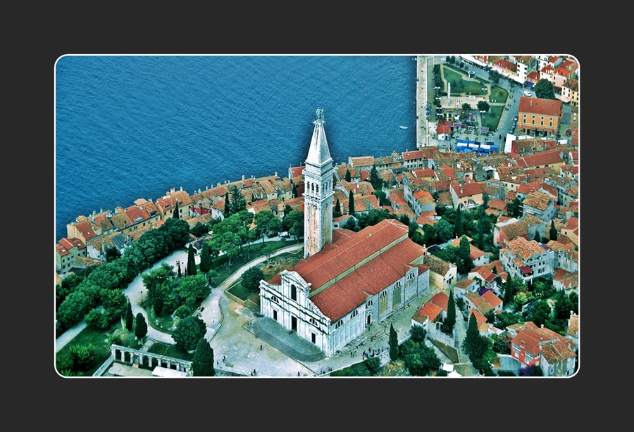 Rovigno dall'alto