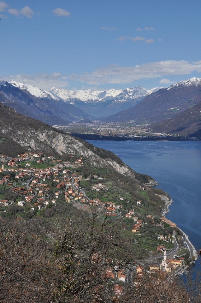terrazza sulla valle camonica