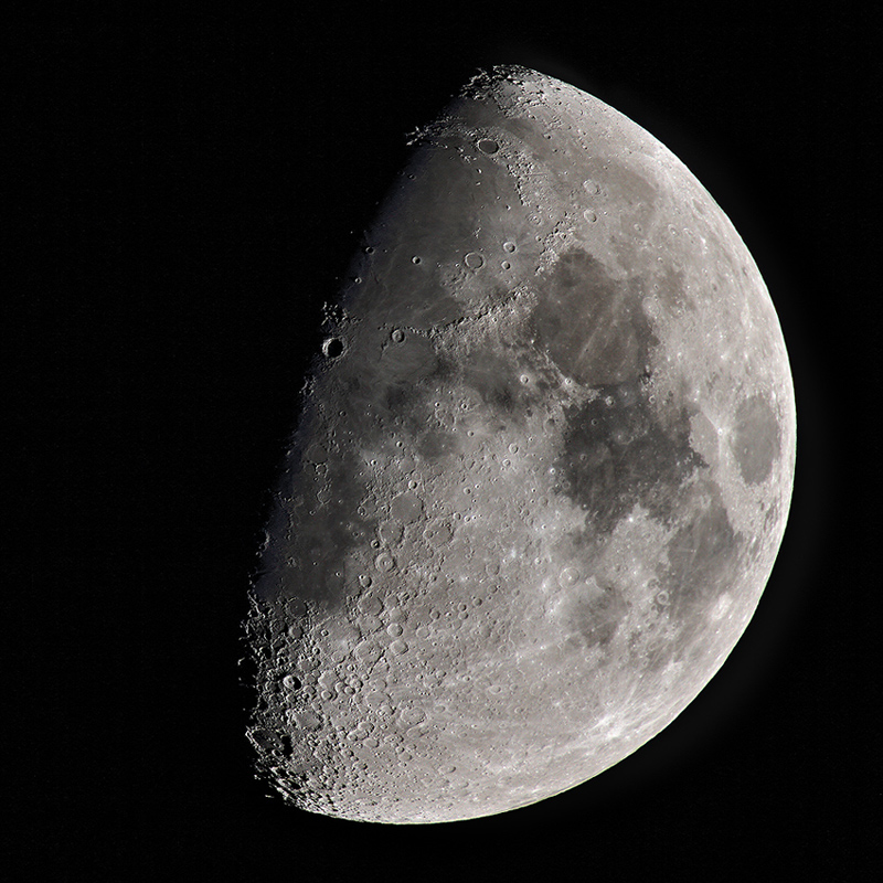 Luna a 1200mm con canon 7d
