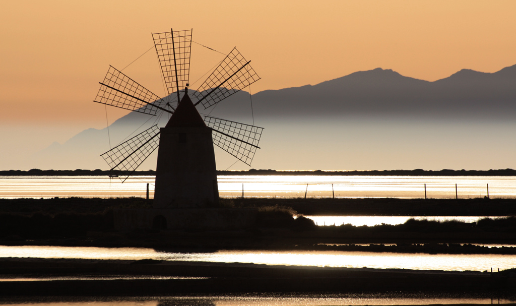 tramonto senza vento