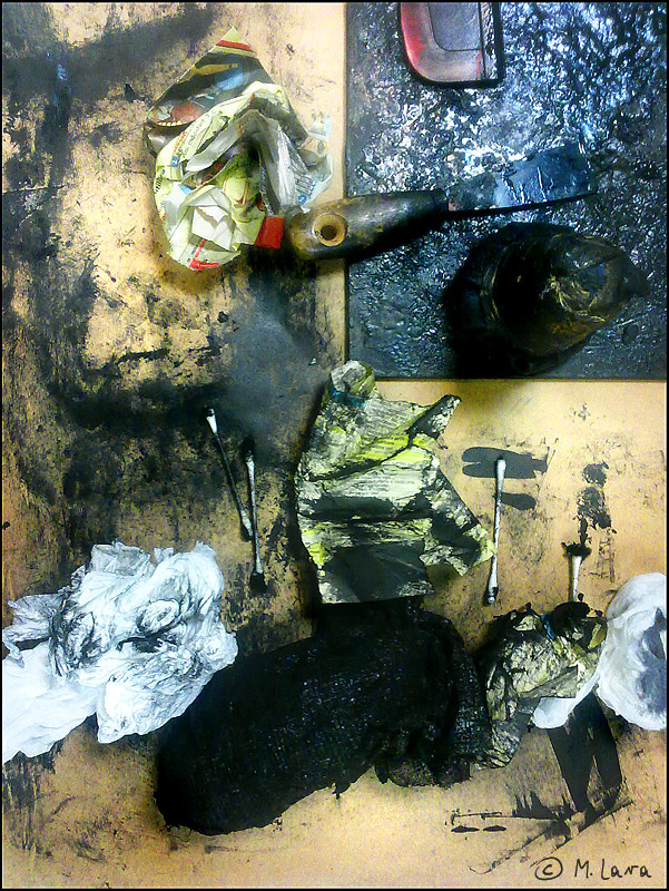 Il tavolo dell'artista