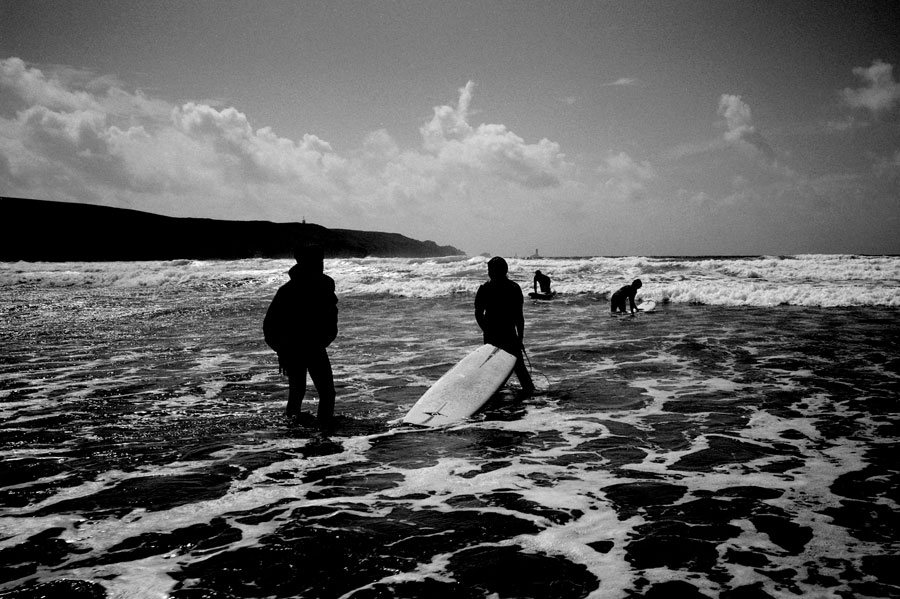 Surfisti sull'Atlantico