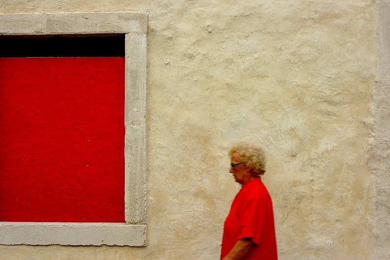 la signora in rosso.....