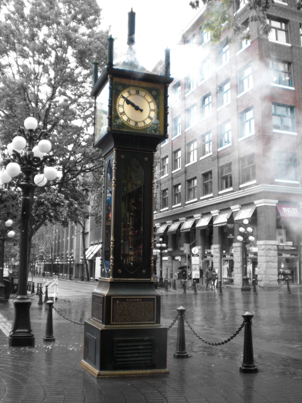 Orologio a vapore che colora