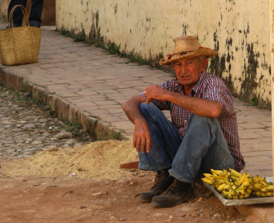 Venditore di Banane a Trinidad (Cuba)