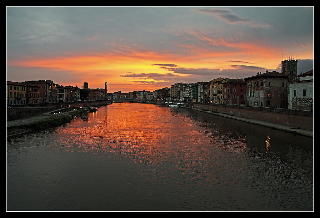 Tramonto da Ponte della Fortezza
