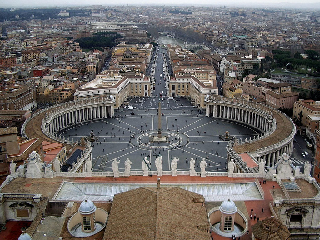 Via della Conciliazione vista dalla Basilica di S.Pietro