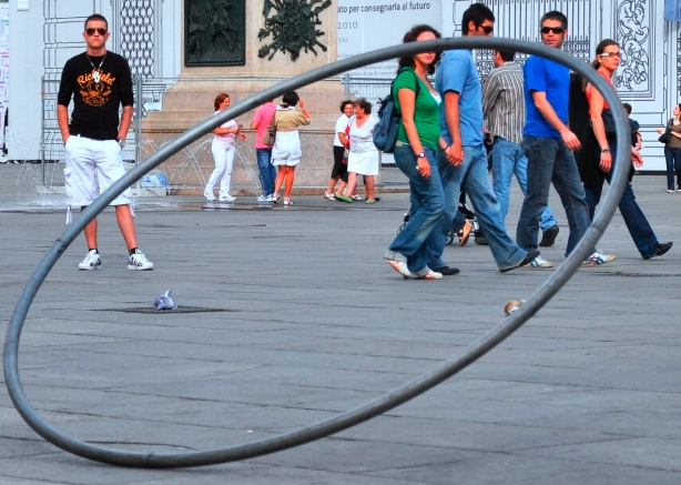 L'artista di strada si � perso!