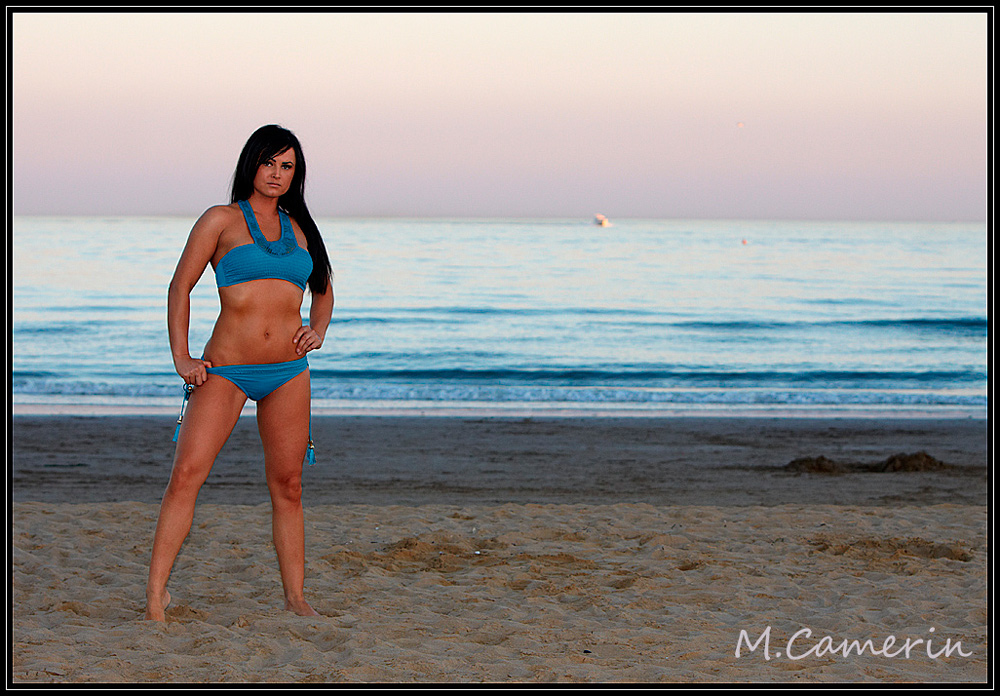 Spiaggia al tramonto....