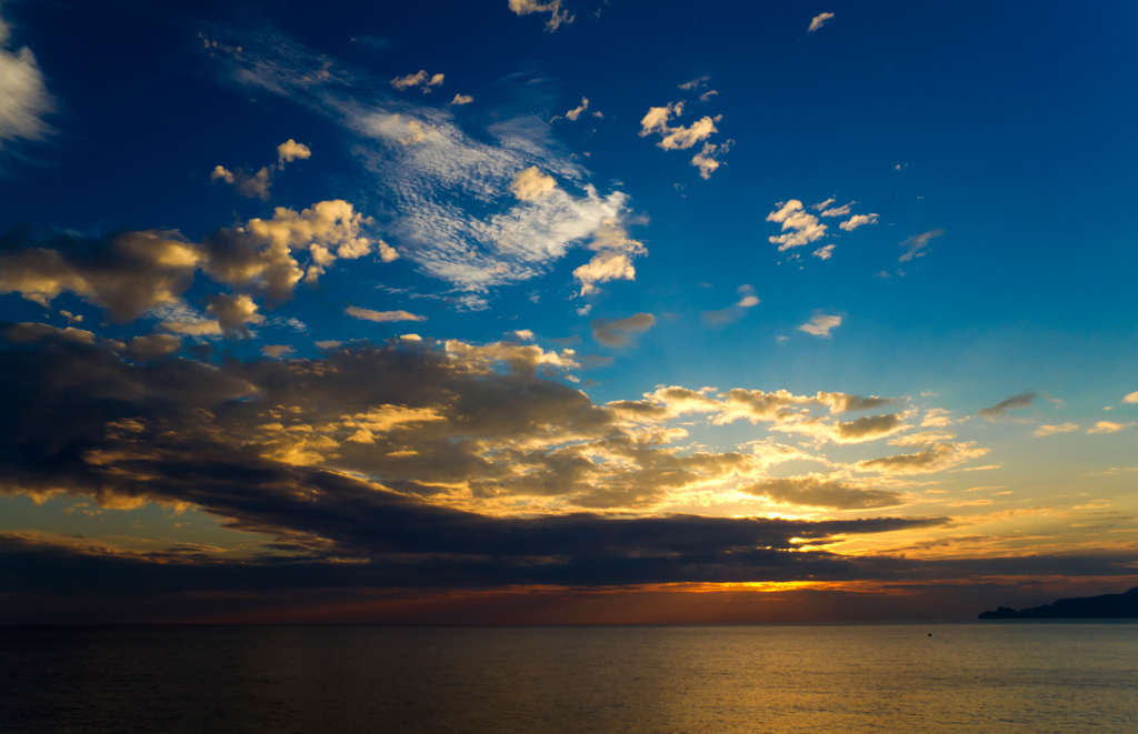 Tramonto a Lavagna (Genova)