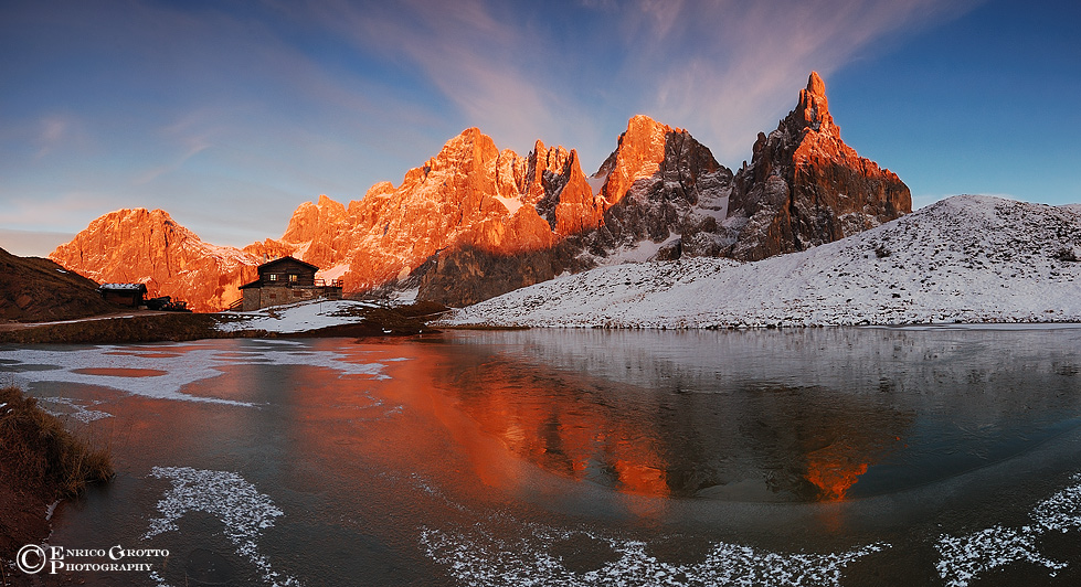 Ice Sunset - Dolomiti
