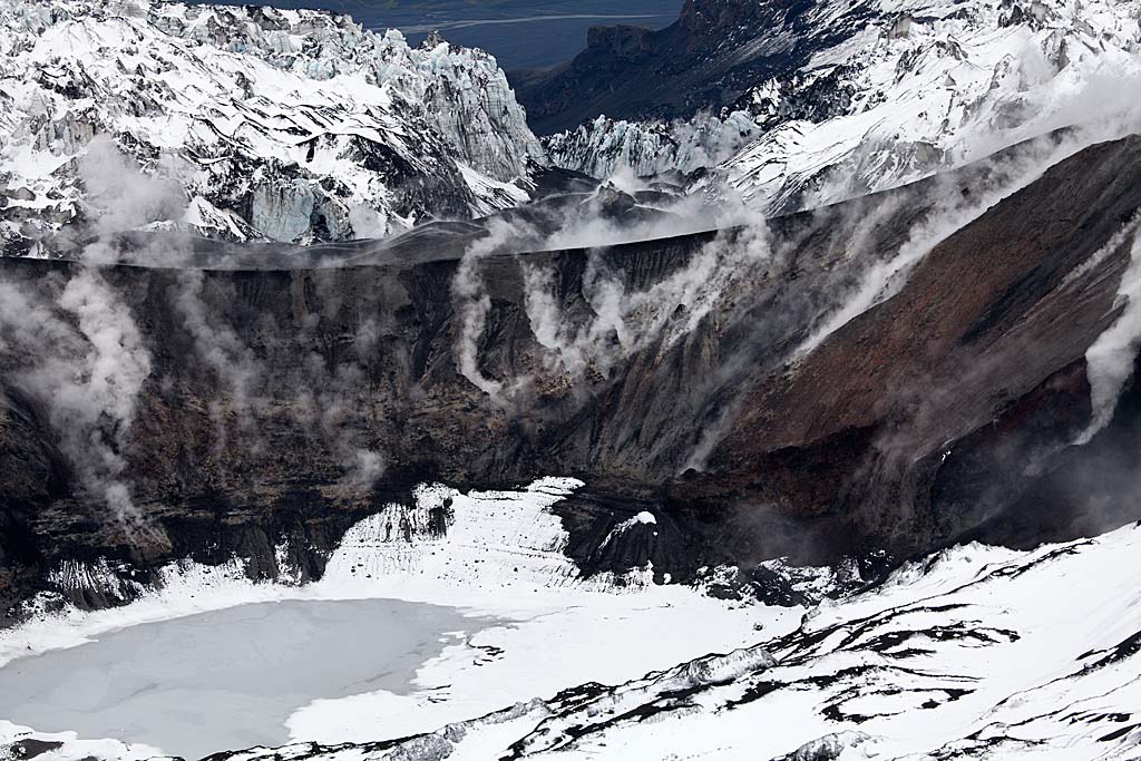 la bocca del vulcano Eyjafjallaj�kul