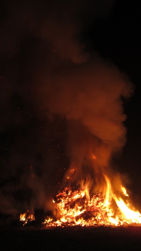 Il rogo del "pan e vin"