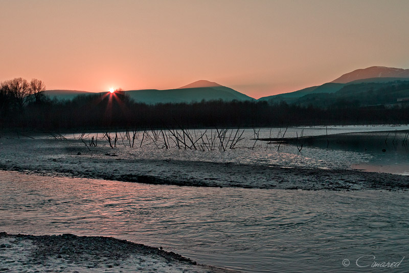 Tramonto al lago