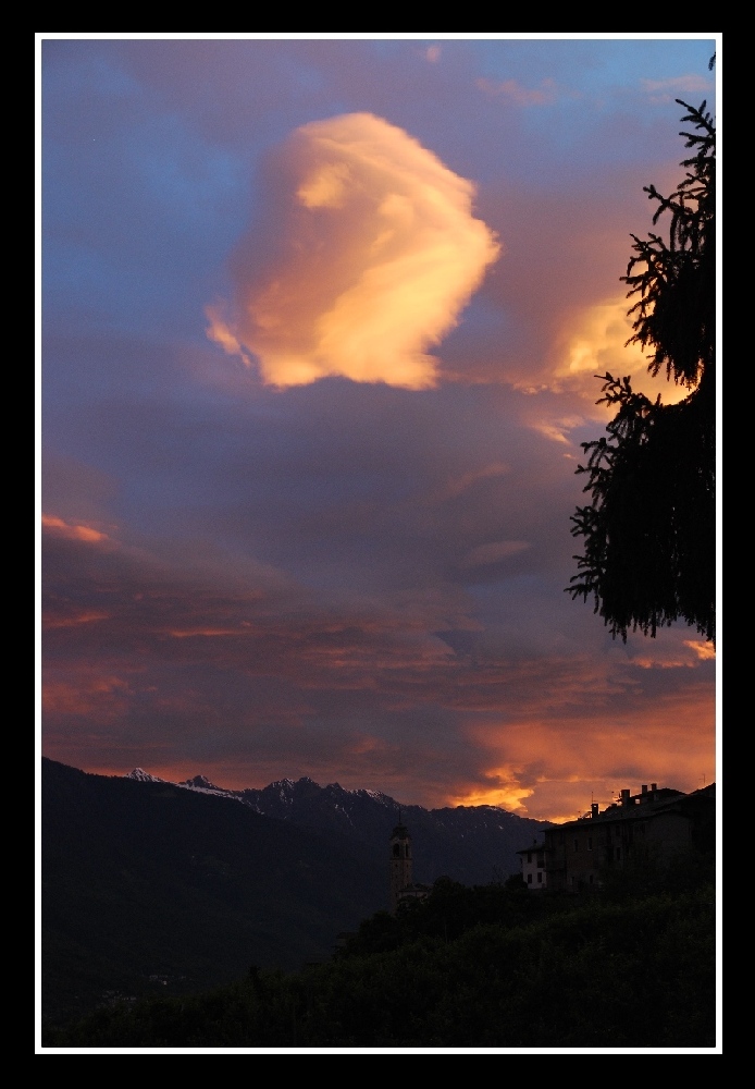 tramonto e nuvole...