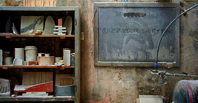 Dettagli da un marmista