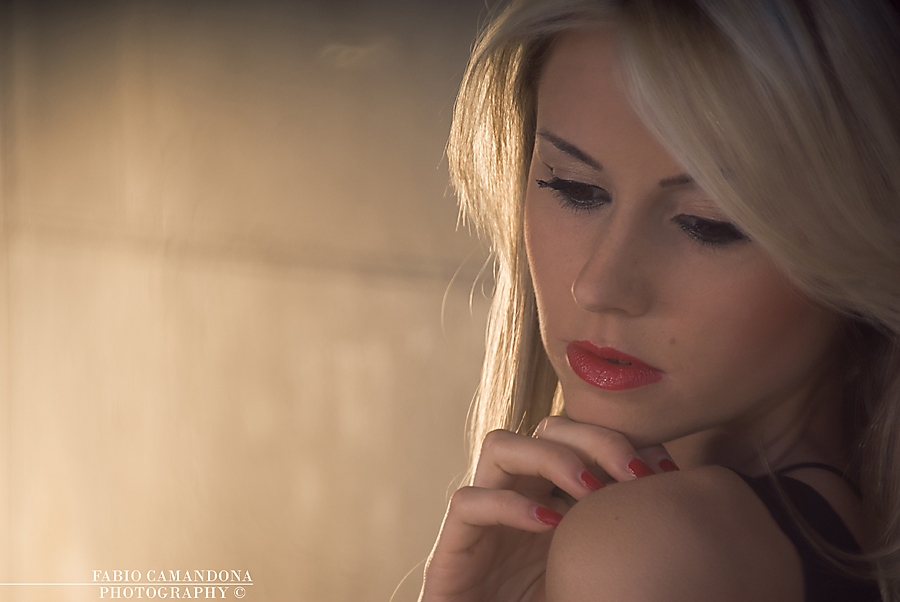 golden light on diana