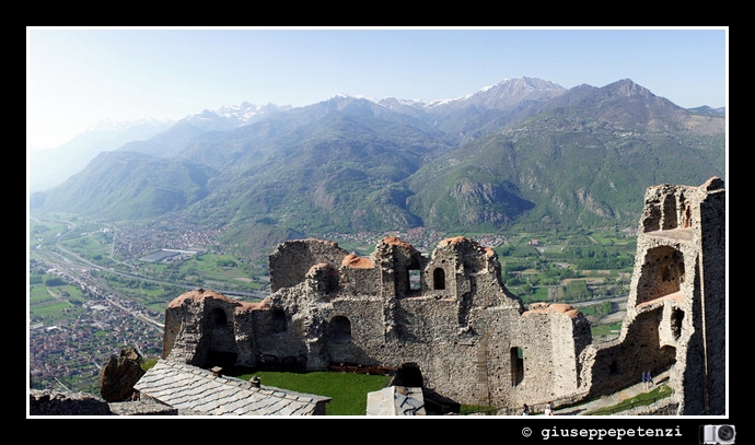 Dalla Sacra di San Michele,vista della Val Susa