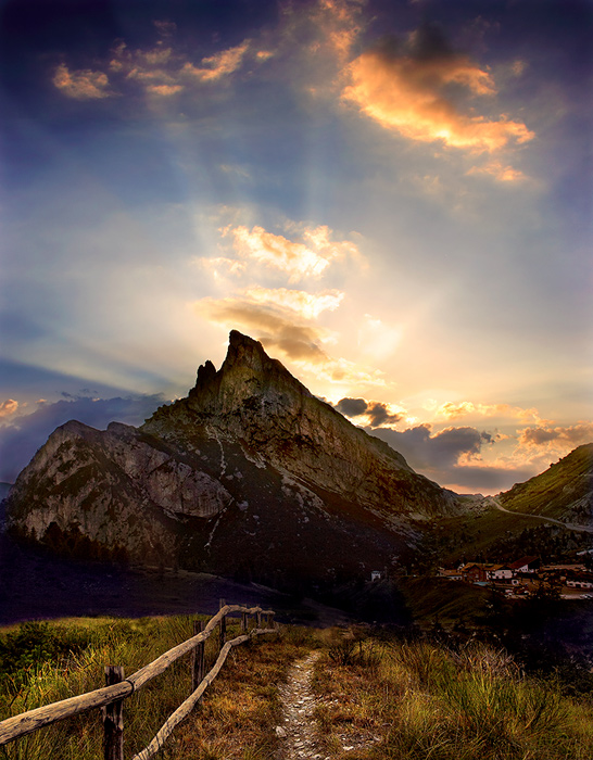 passo Falzarego al tramonto