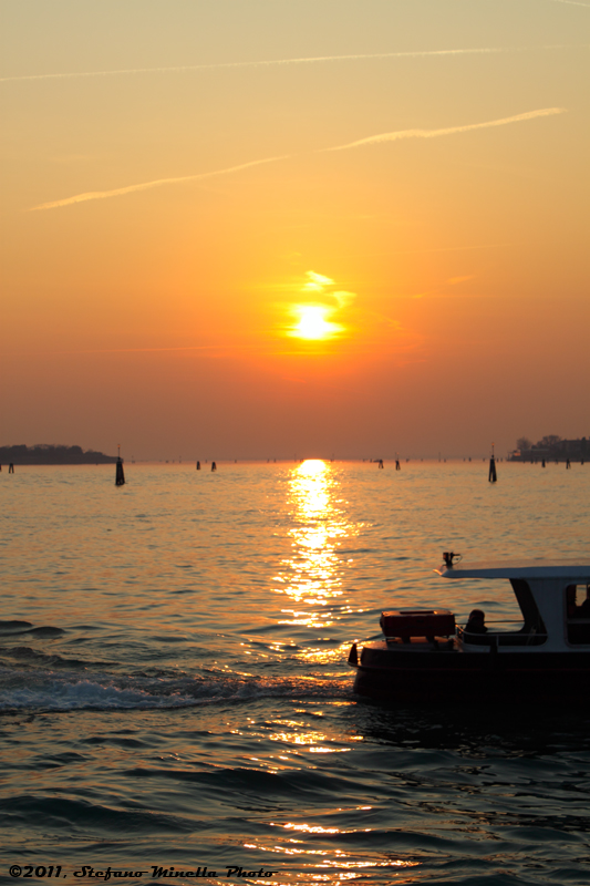 Venice Sunset Over The Sea