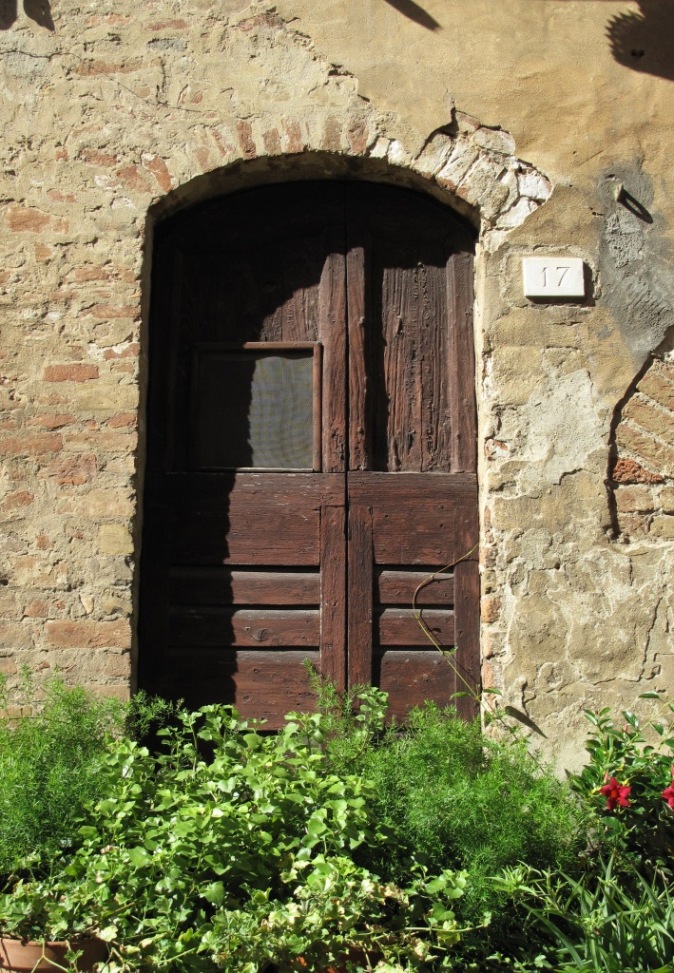 Porta in fiore